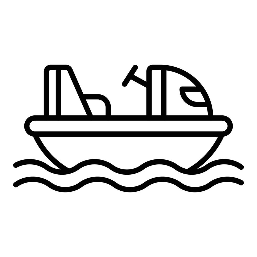 Bumper Boats Icon Style vector