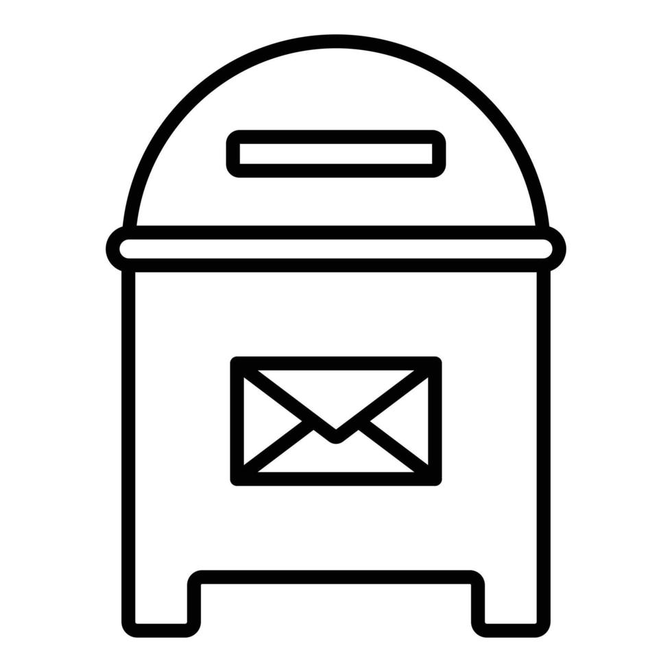 Po Box Icon Style vector