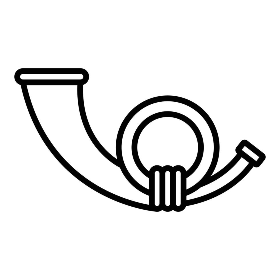 Post Horn Icon Style vector