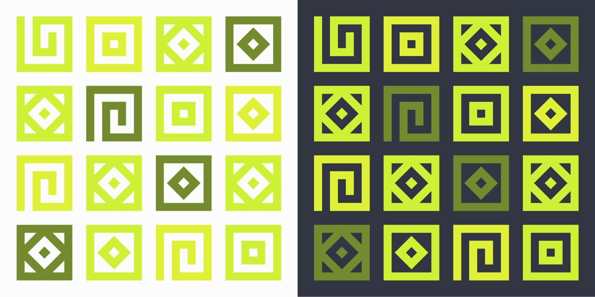 Abstract geometric symbol icon vector