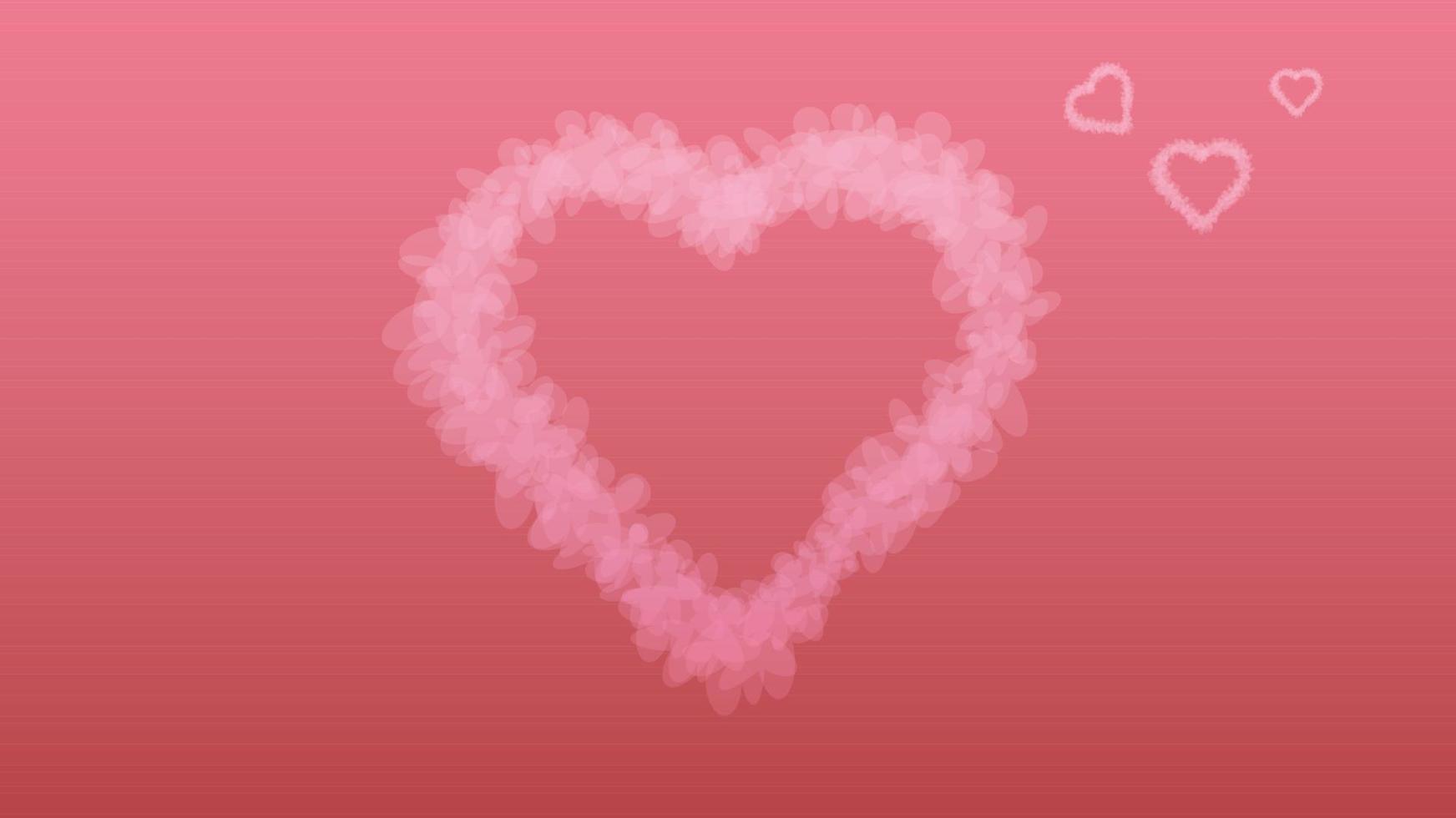 fondo de amor en color rosa vector