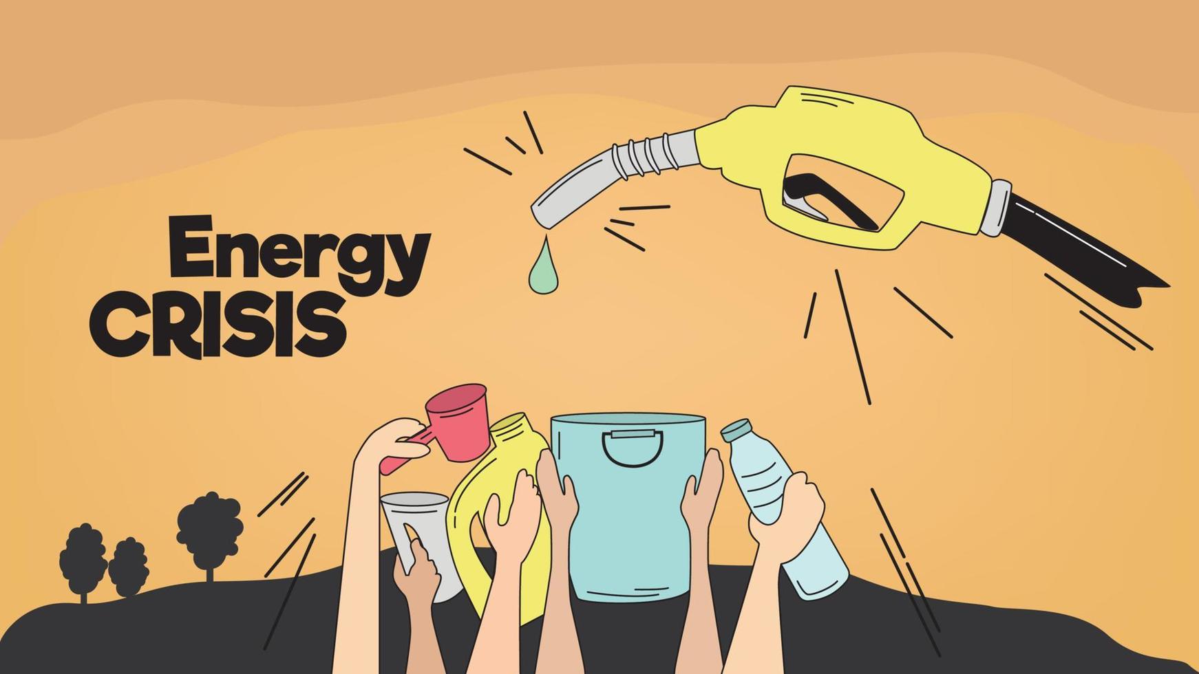 crisis energética mundial. todo el mundo está luchando por la energía