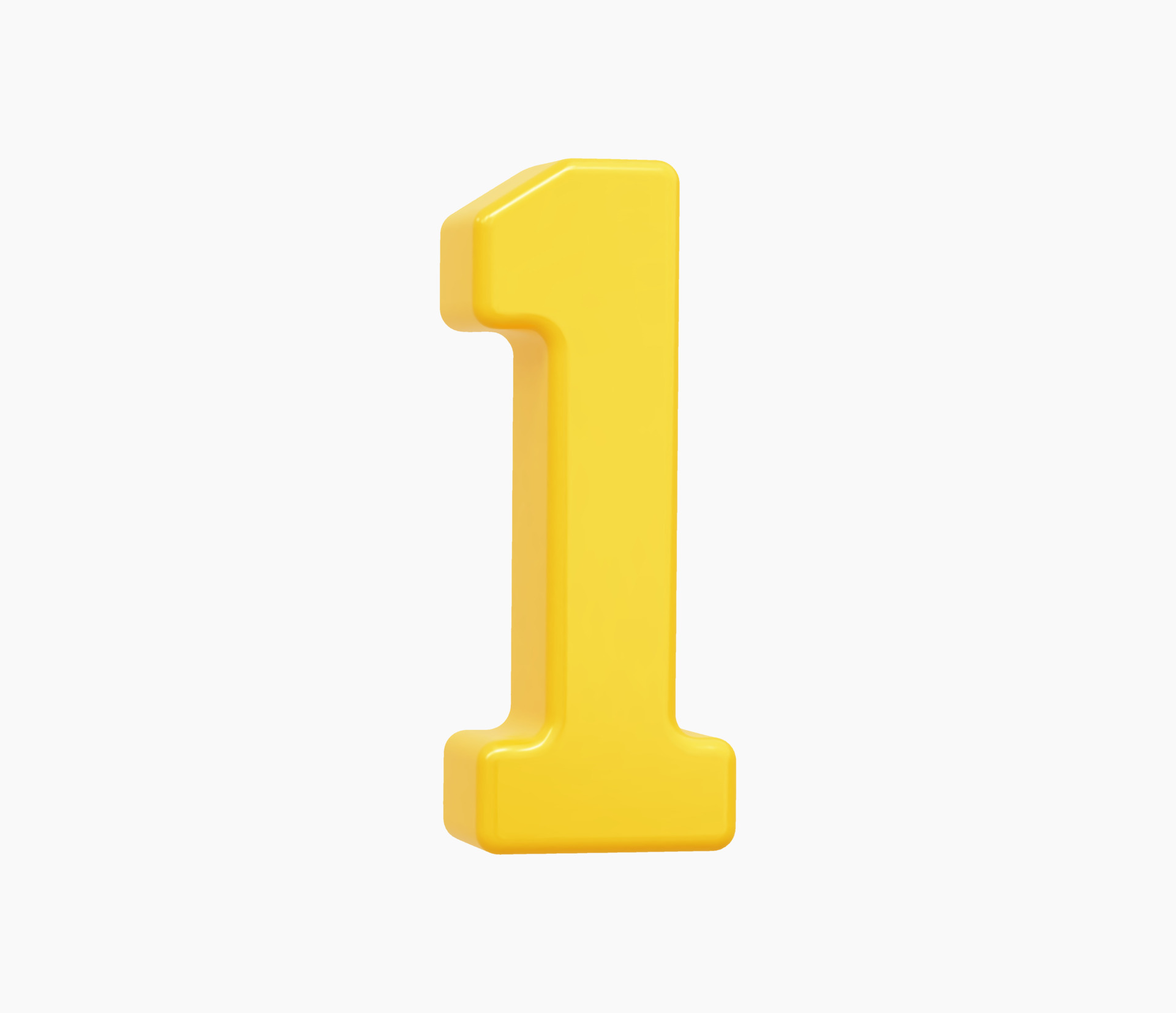 3d Realistic Number One Icon vector illustration. 9196437 Vector Art at