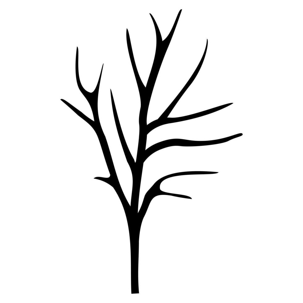 Dry Tree Silhouette vector