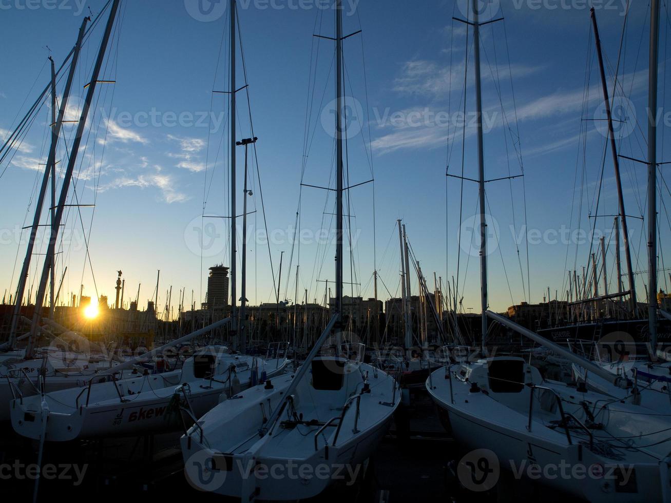 The city of Barcelona in Spain photo