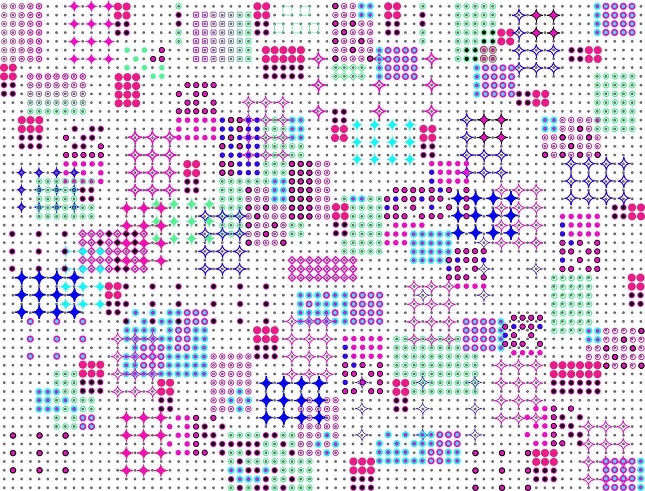 Abstract geometric dots pattern vector background