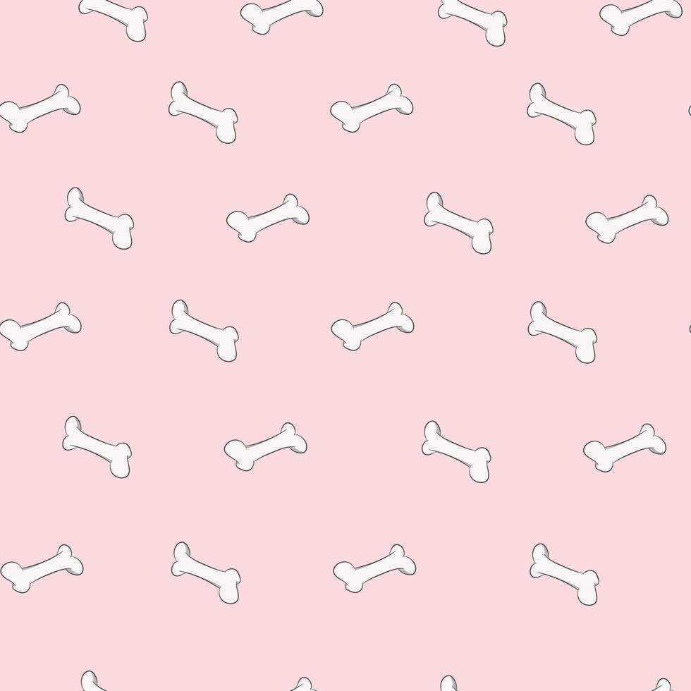 seamless pattern with cute bonds cartoon background vector