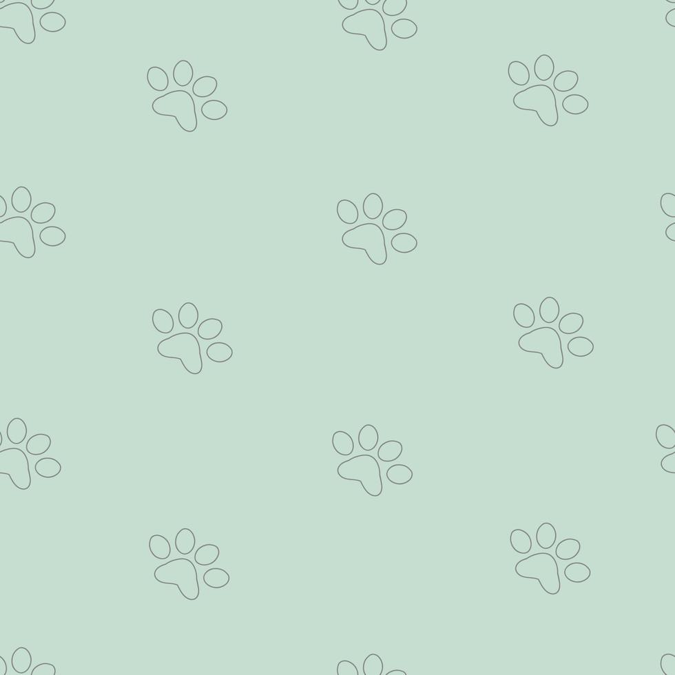 cute cats outline seamless pattern vector