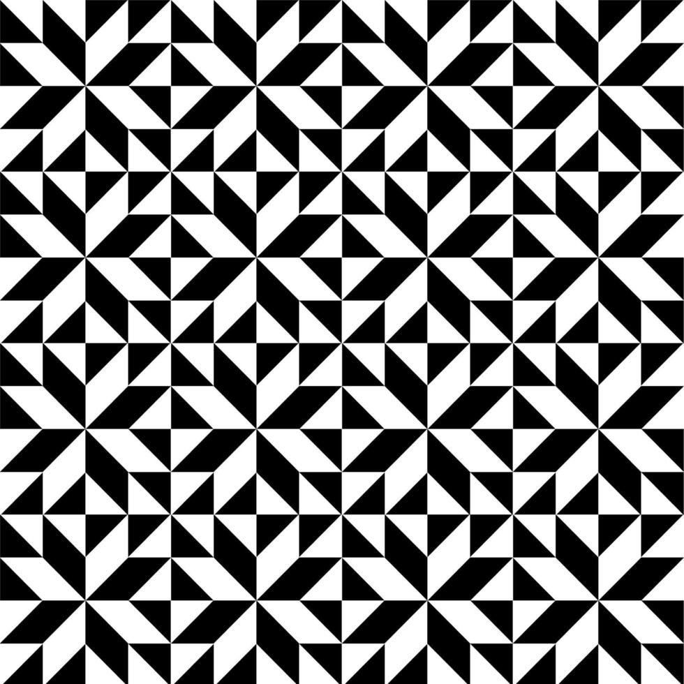 Abstract seamless geometric pattern vector background. White and black ornament.