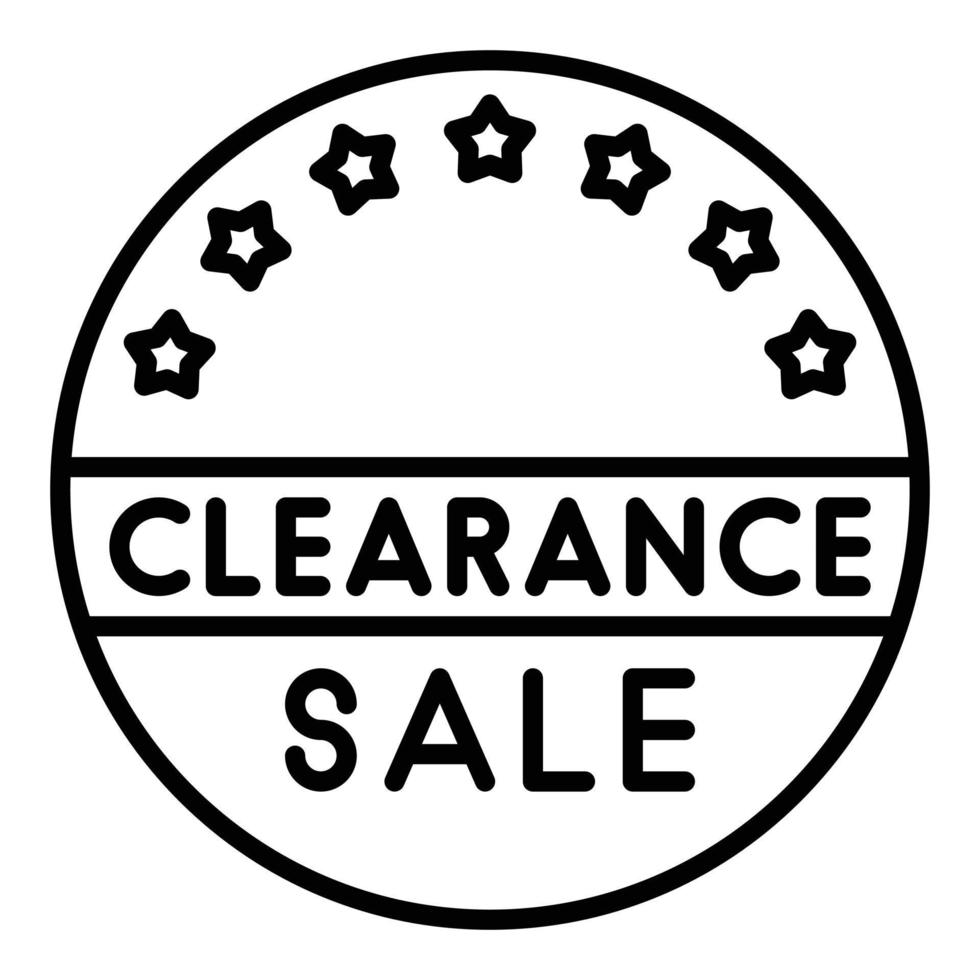 Clearance Sale Icon Style vector