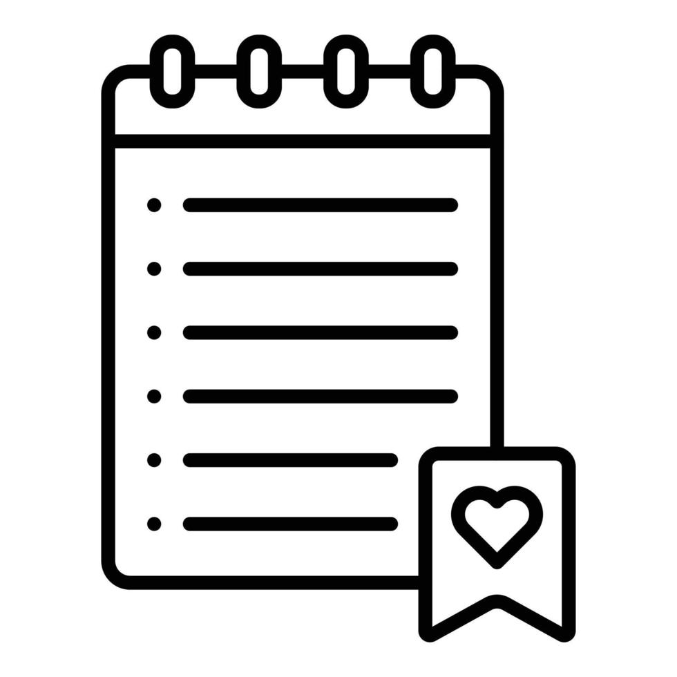 Wishlist Icon Style vector