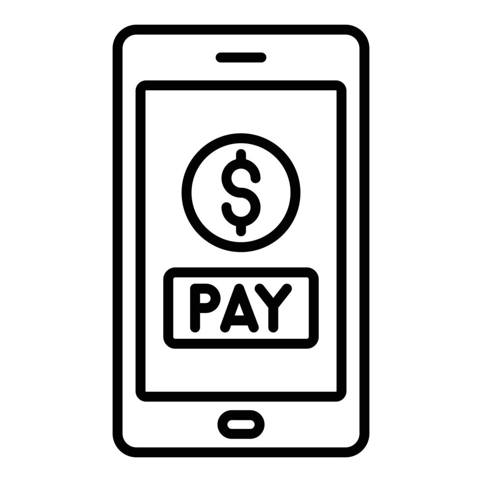 Pay Online Icon Style vector