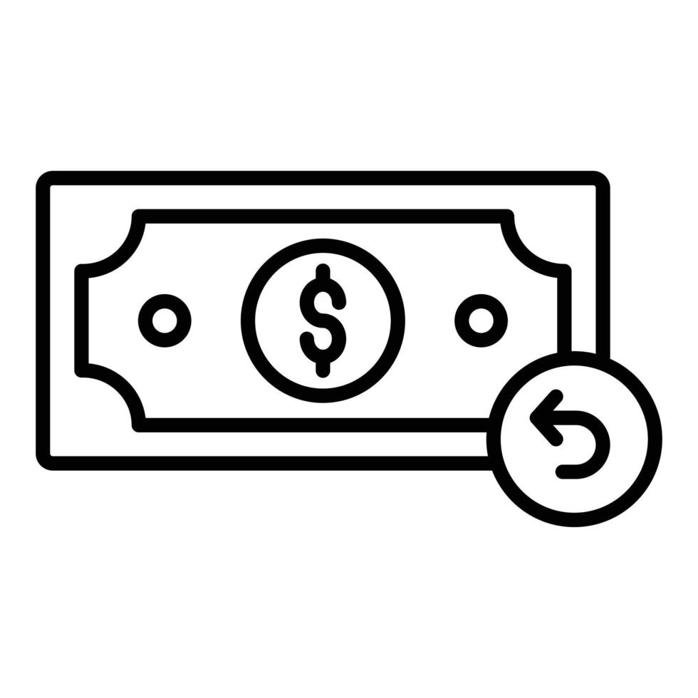 Refund Icon Style vector