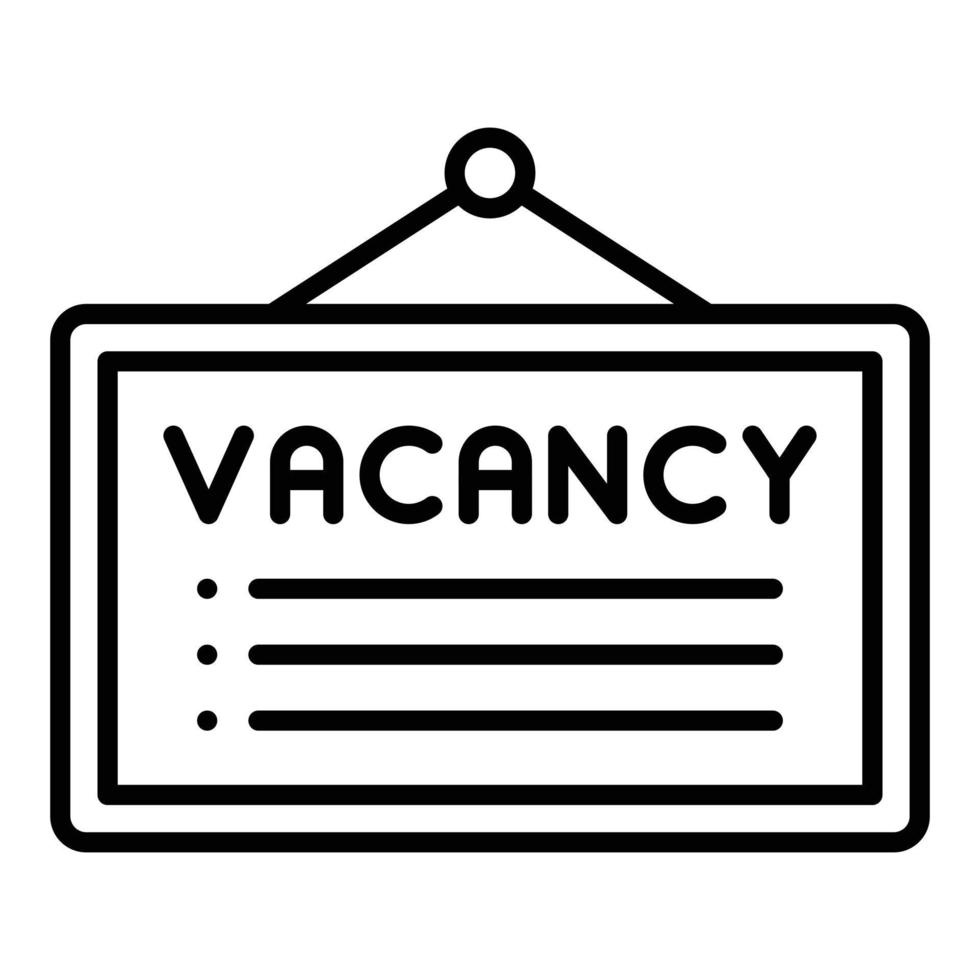 Job Vacancy Icon Style vector