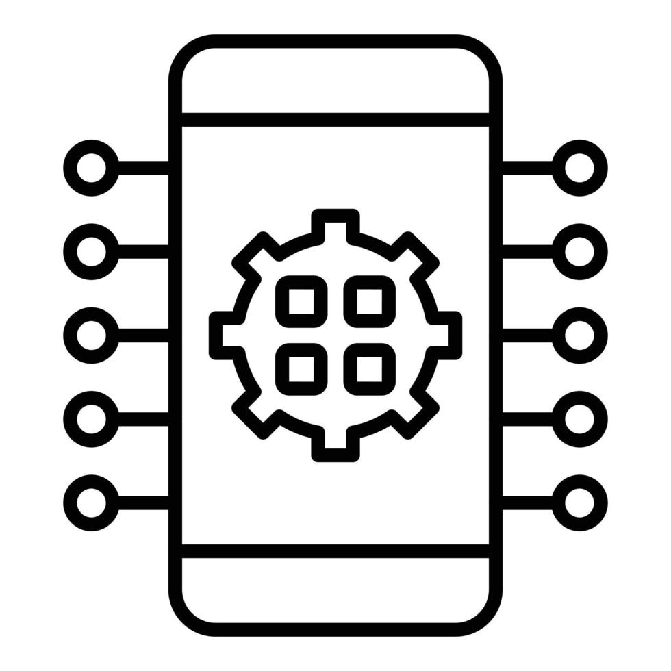 Native Applications Icon Style vector