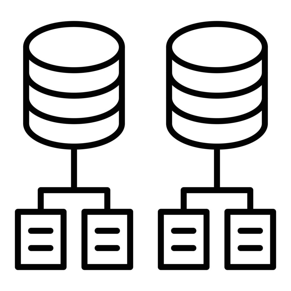 Data Modeling Icon Style vector