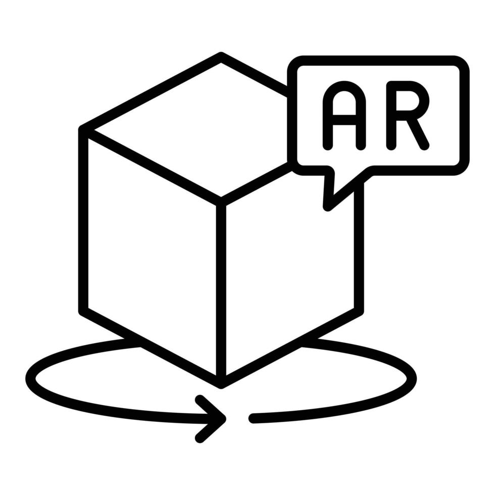 360 Ar Icon Style vector