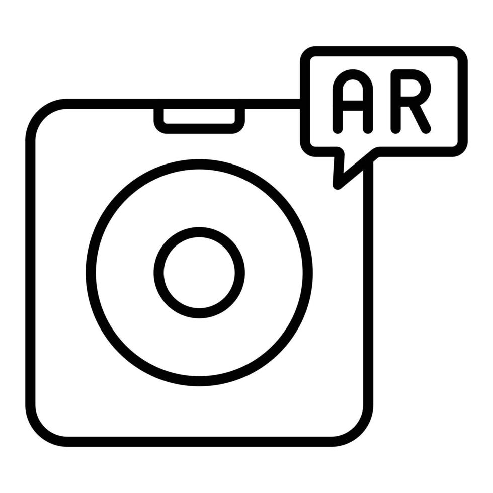 Ar Contact Lens Icon Style vector
