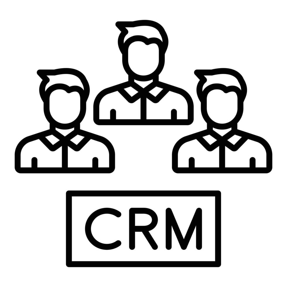 Crm Methodologies Icon Style vector
