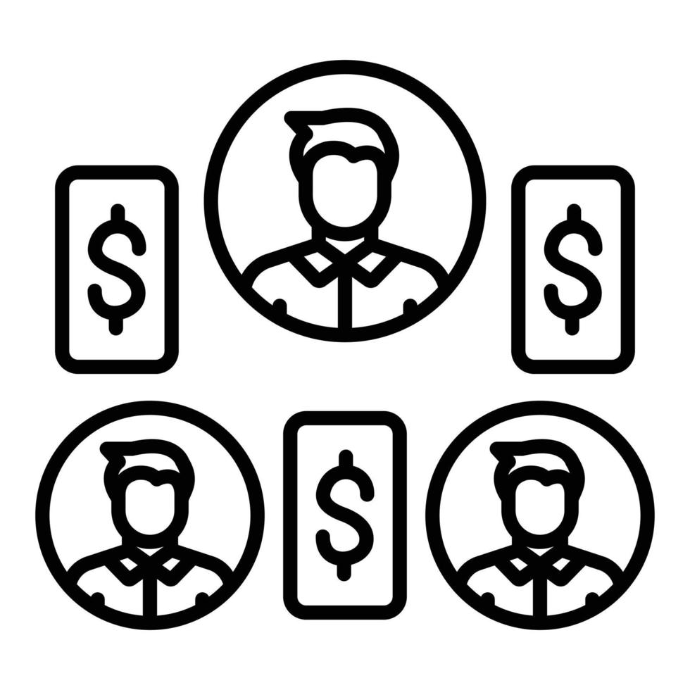 Acquisition Fee Icon Style vector