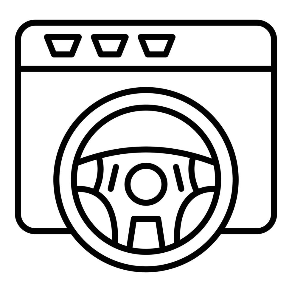 Book a Test Drive Icon Style vector