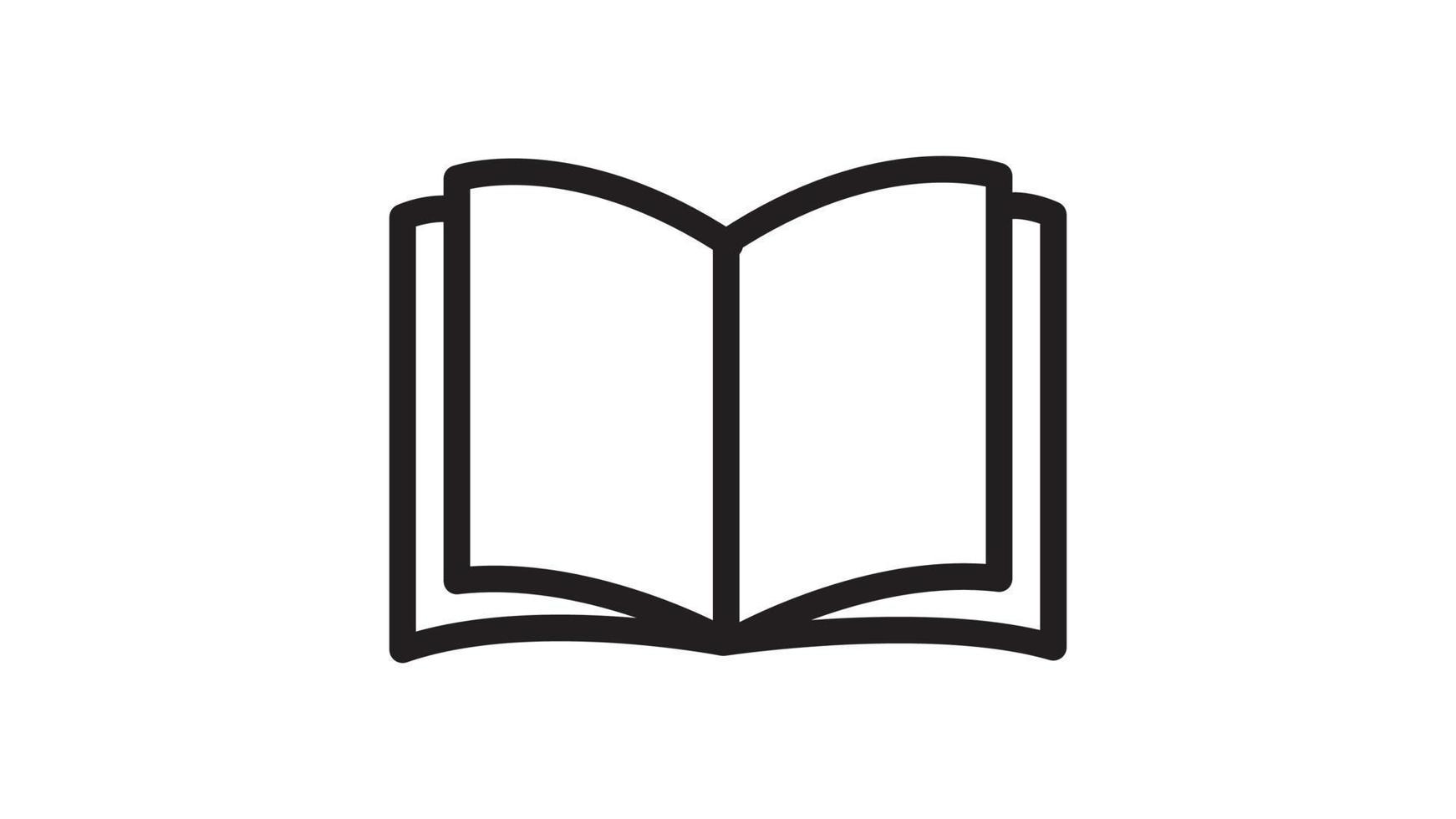 Simple Book icon vector illustration isolated on white background ...