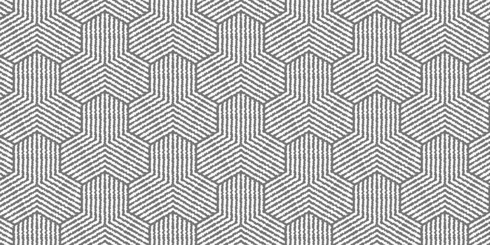 Abstract geometric pattern with wavy stripes gray lines vector