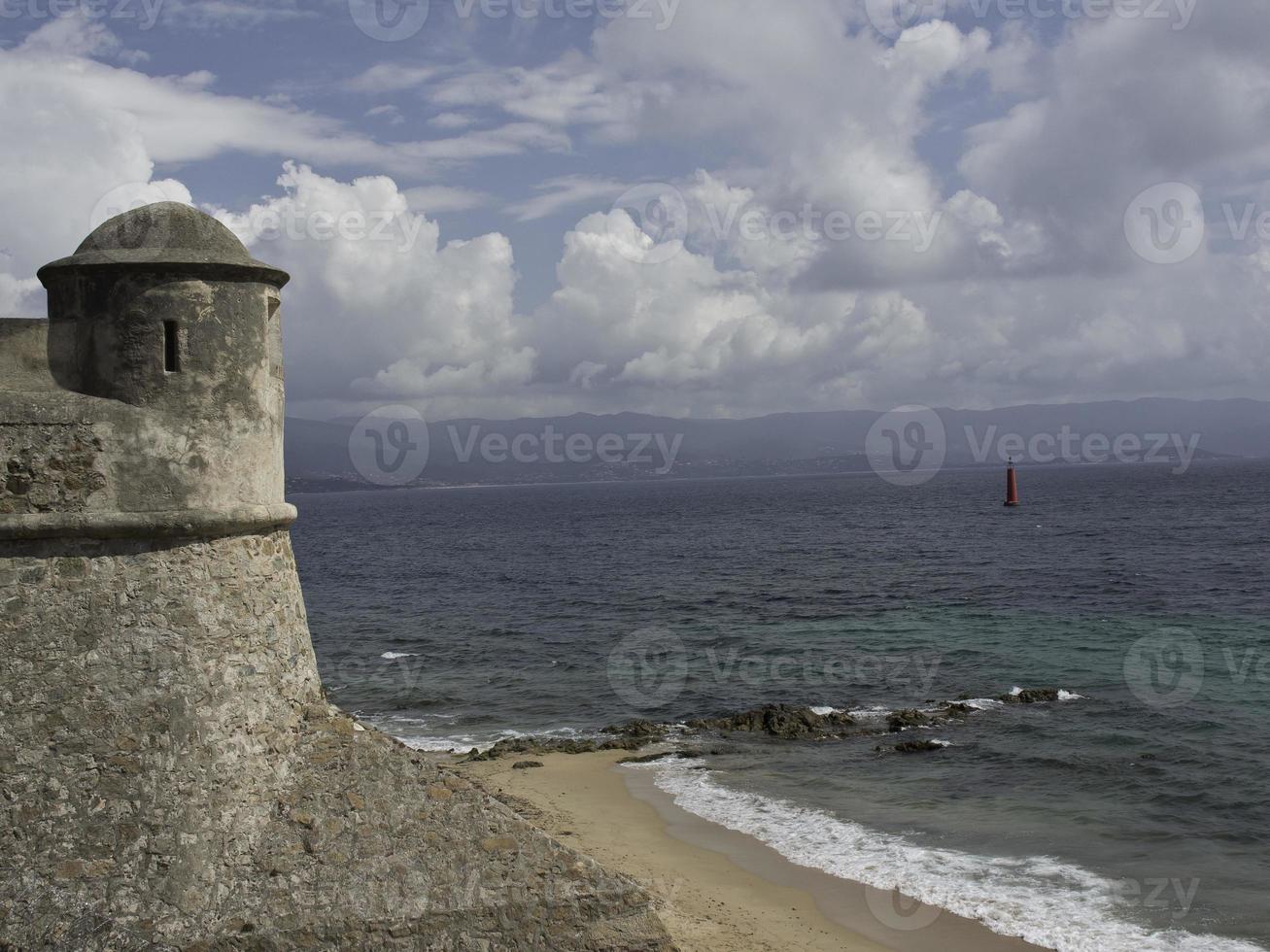 ajaccio on corsica island photo