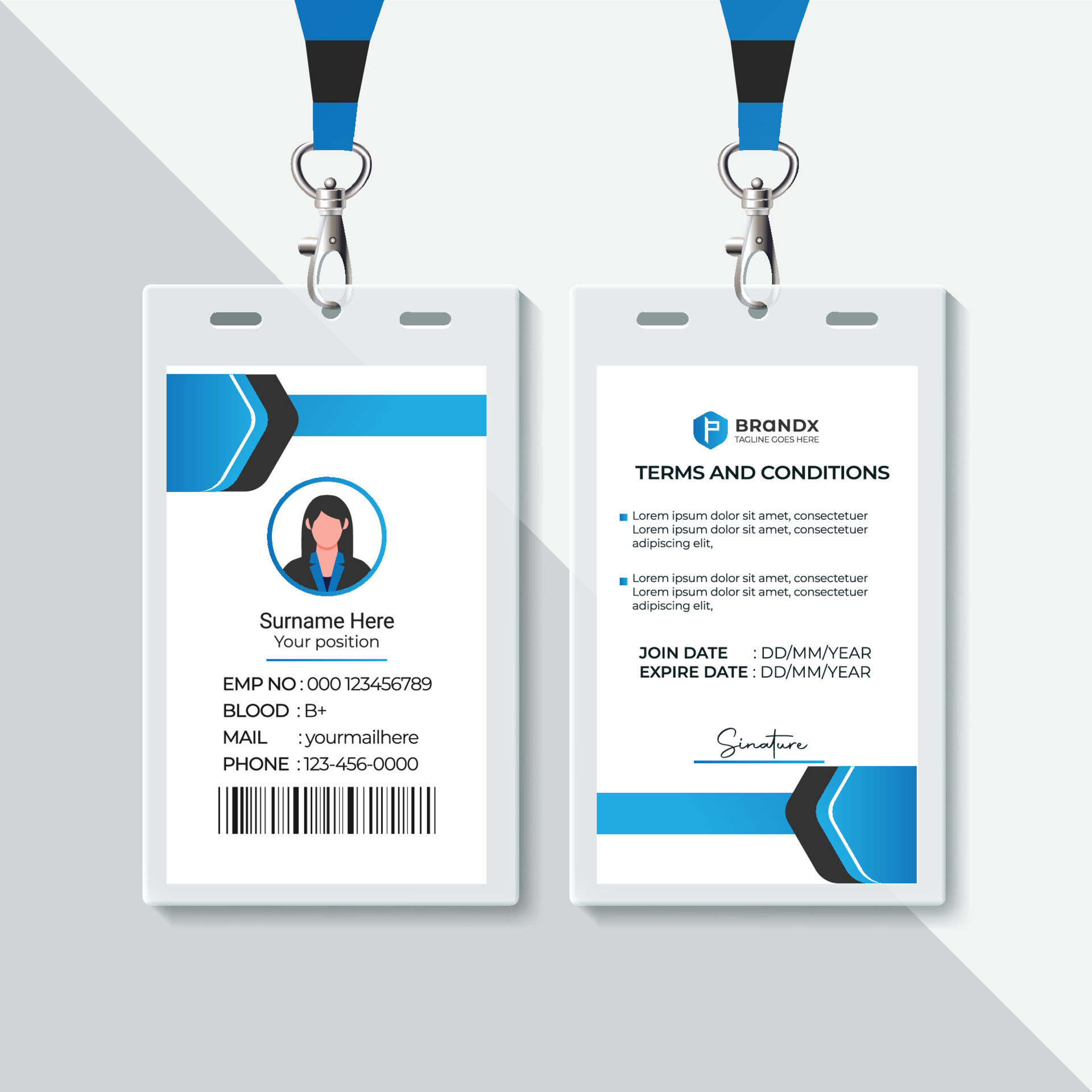Id Card Tag Design