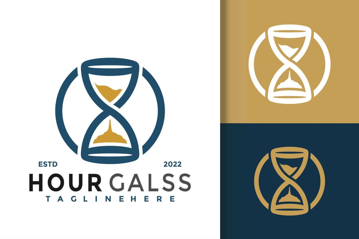 Hourglass Logo Design, Brand Identity logos vector, modern logo, Logo Designs Vector Illustration Template