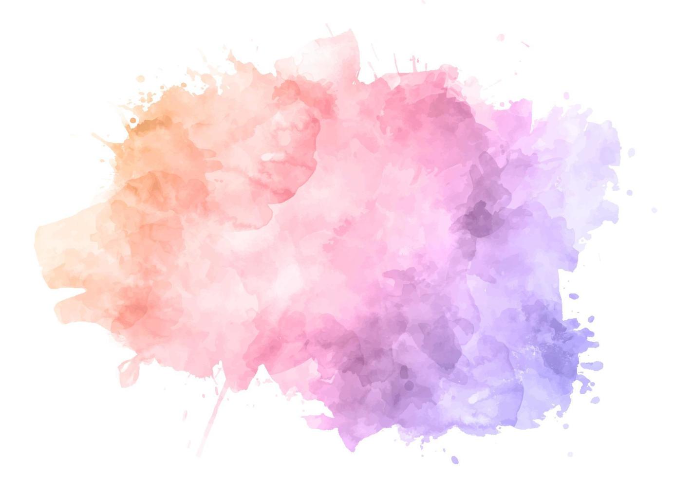 diseño de salpicaduras de acuarela de color pastel vector