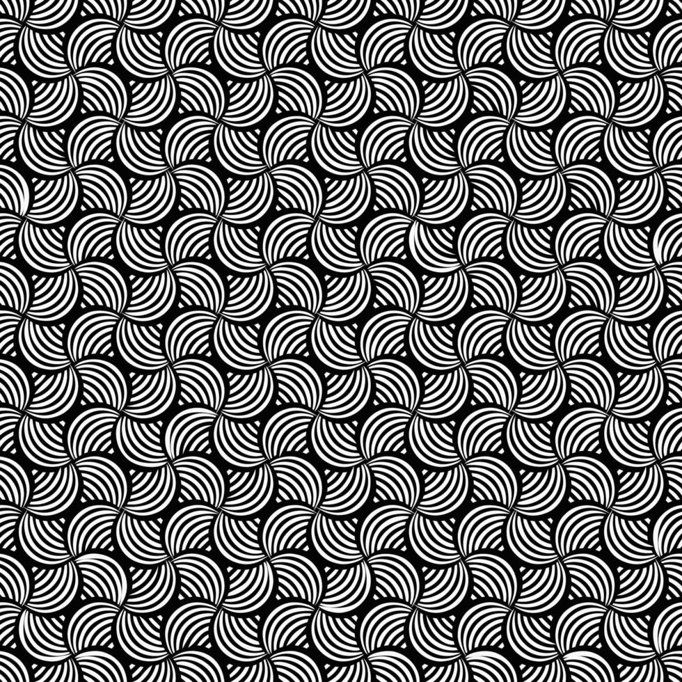 retro abstract pattern background in black and white vector