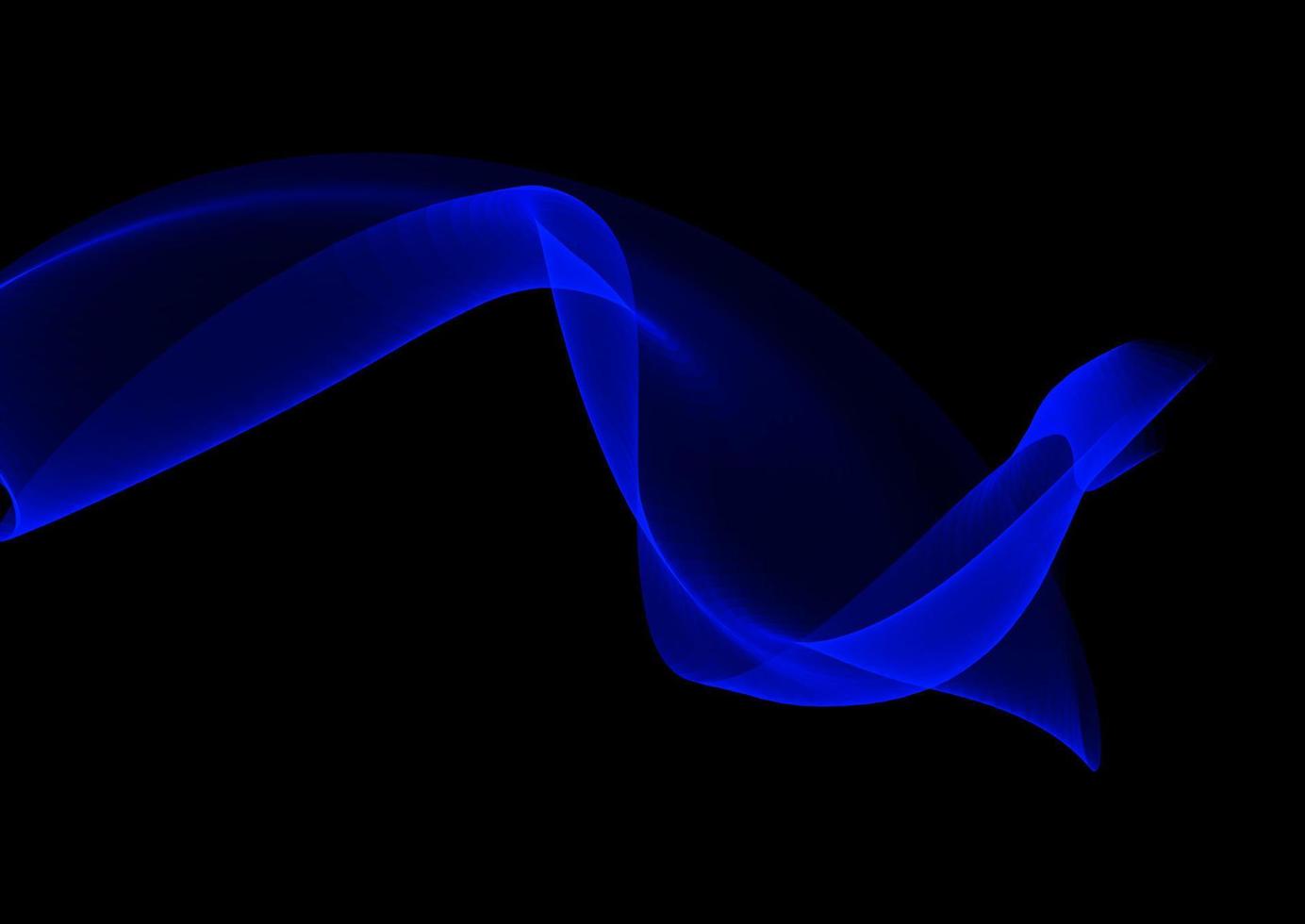 electric blue flowing waves background vector