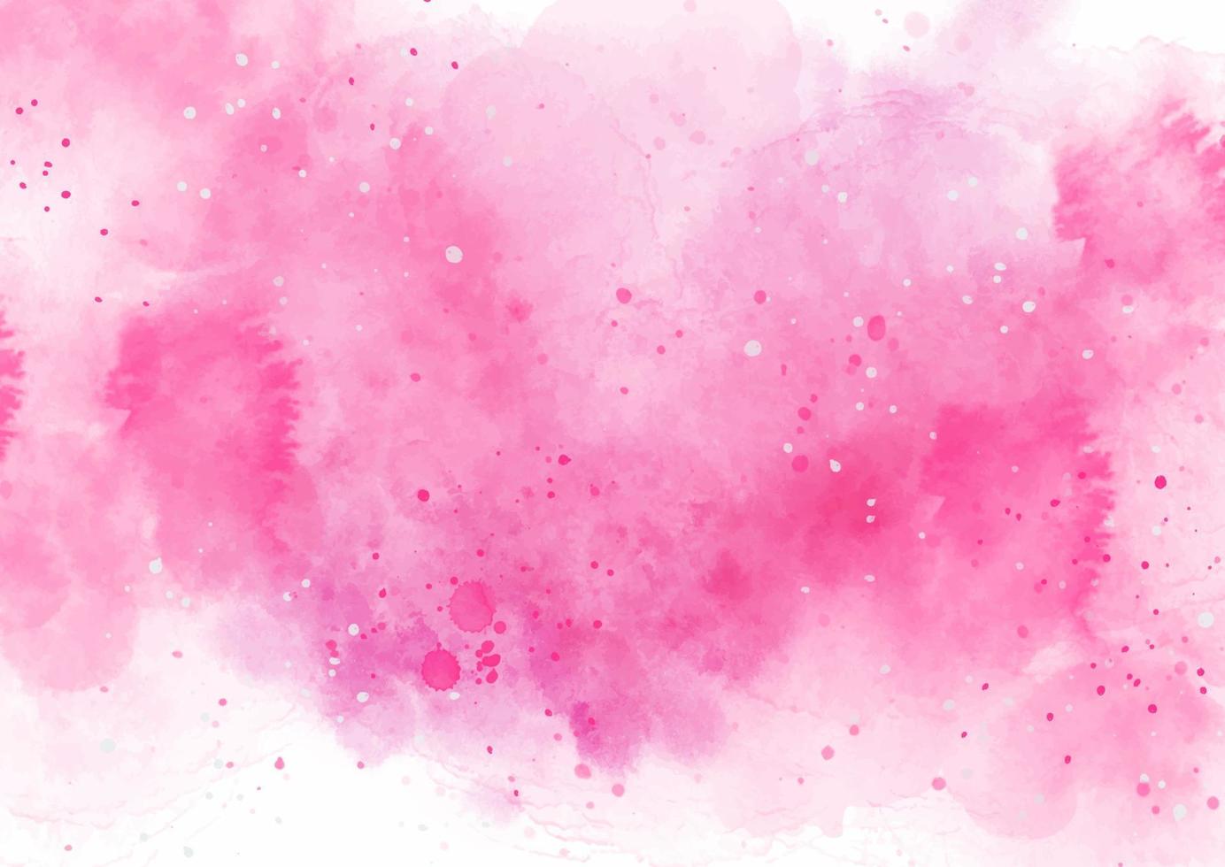 fondo de textura de acuarela pintada a mano rosa abstracta vector