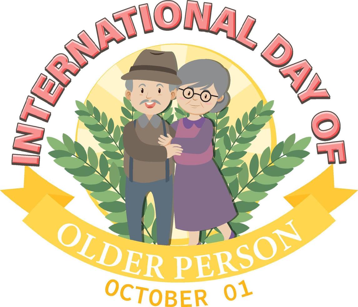 International Day for Older Persons Poster vector
