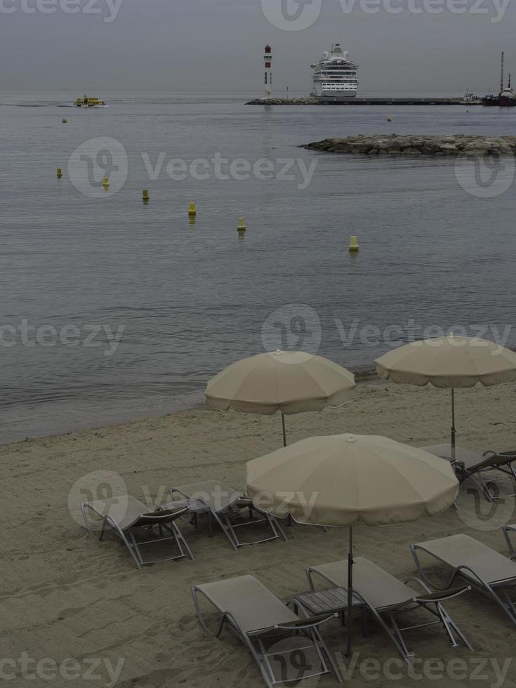 cannes at the mediterranean sea photo