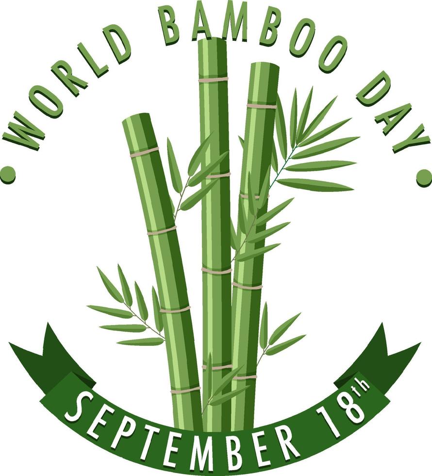 World Bamboo Day September 18 vector