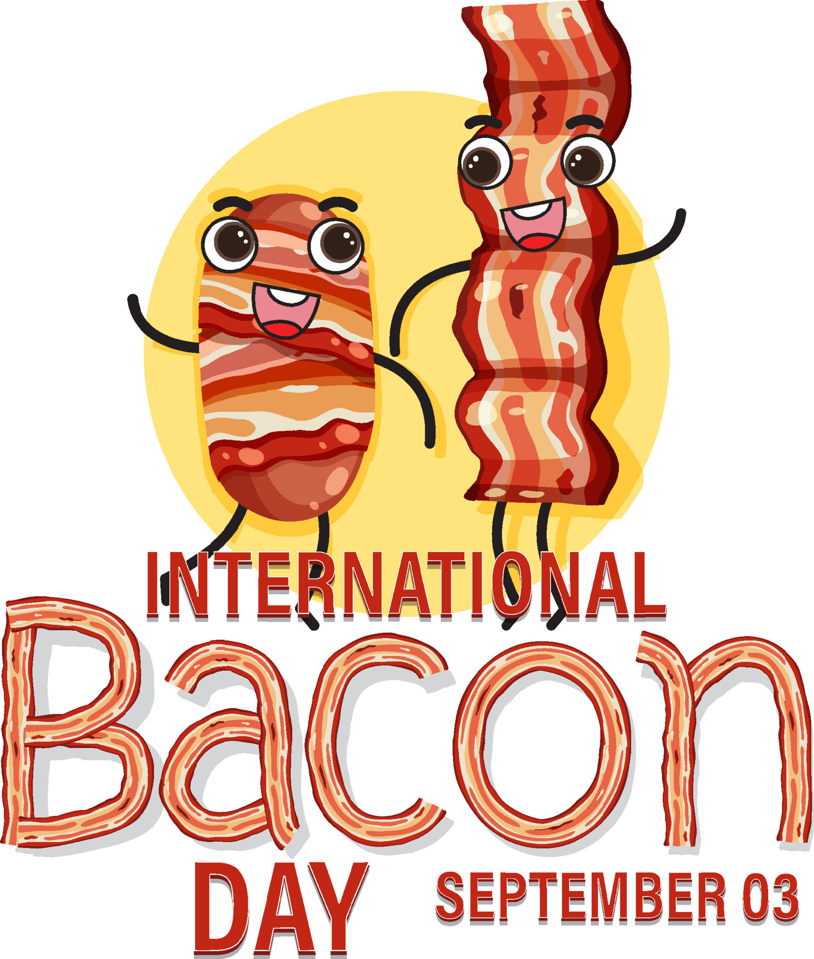 International bacon day poster template 9201952 Vector Art at Vecteezy