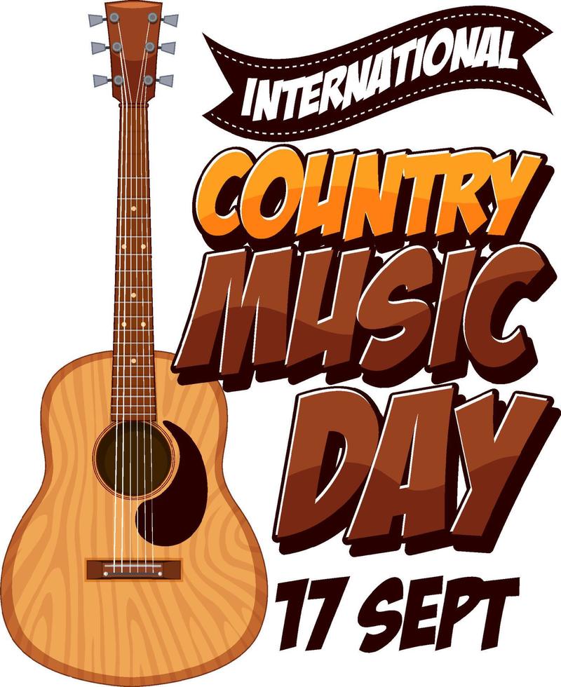 International Country Music Poster Design vector