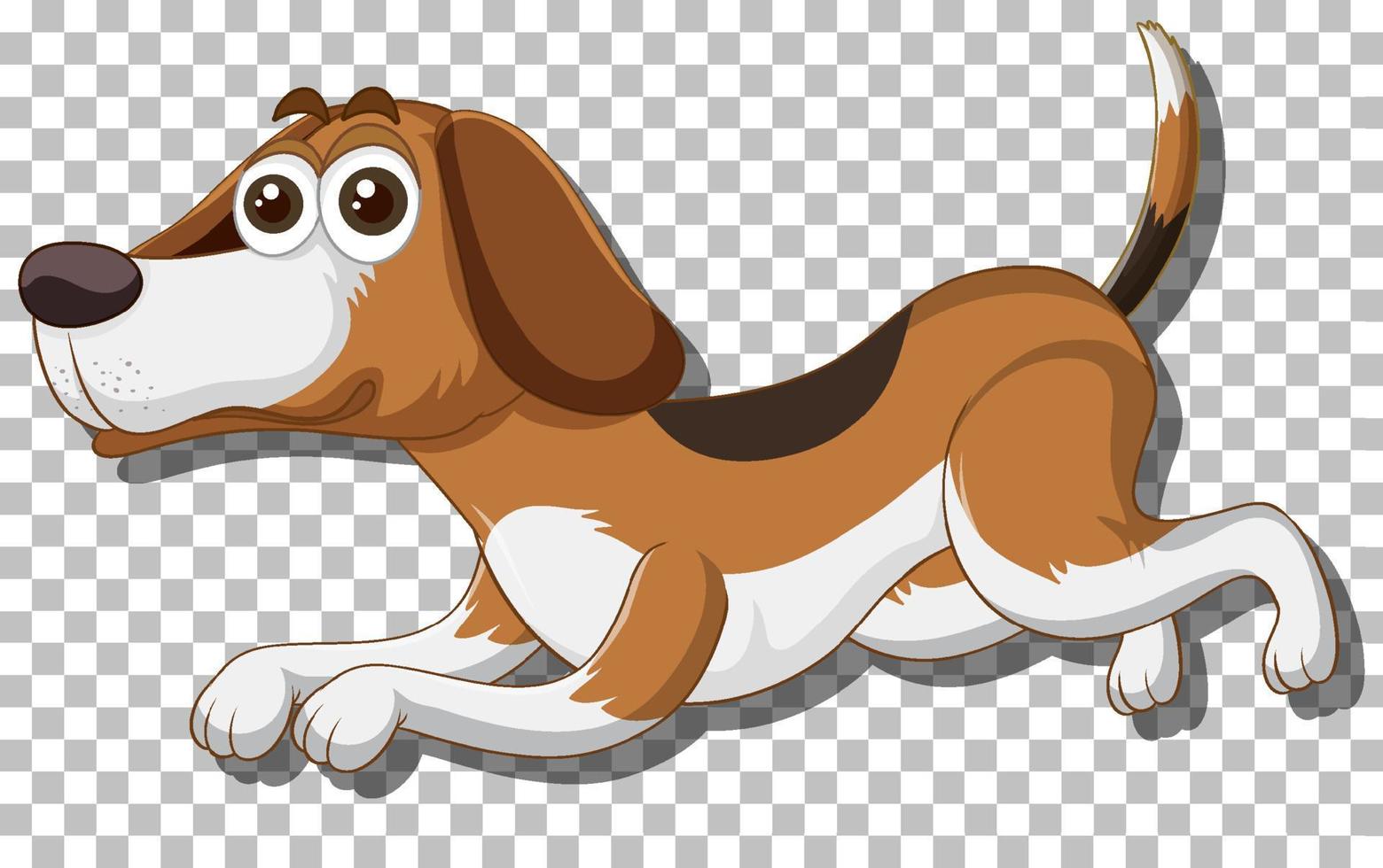 Beagle dog cartoon character vector