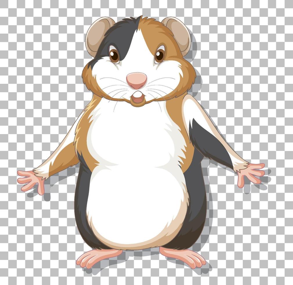 Hamster in cartoon style vector