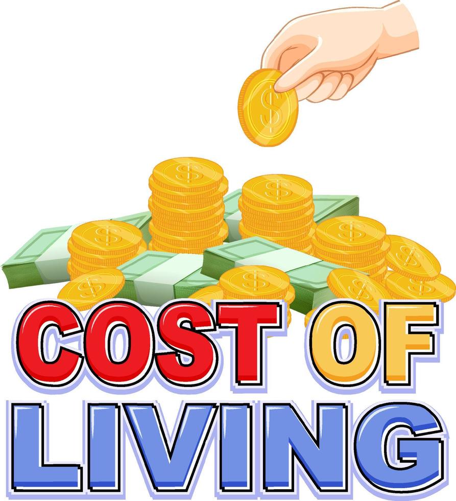 Cost of living isolated word text vector