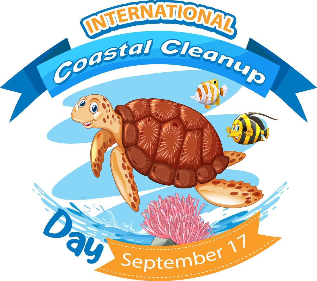 International Coastal Cleanup Day Poster 9202291 Vector Art at Vecteezy