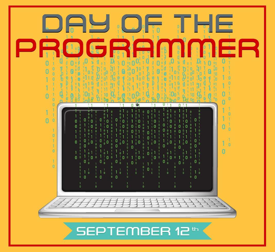 The Day of the Programmer Poster vector