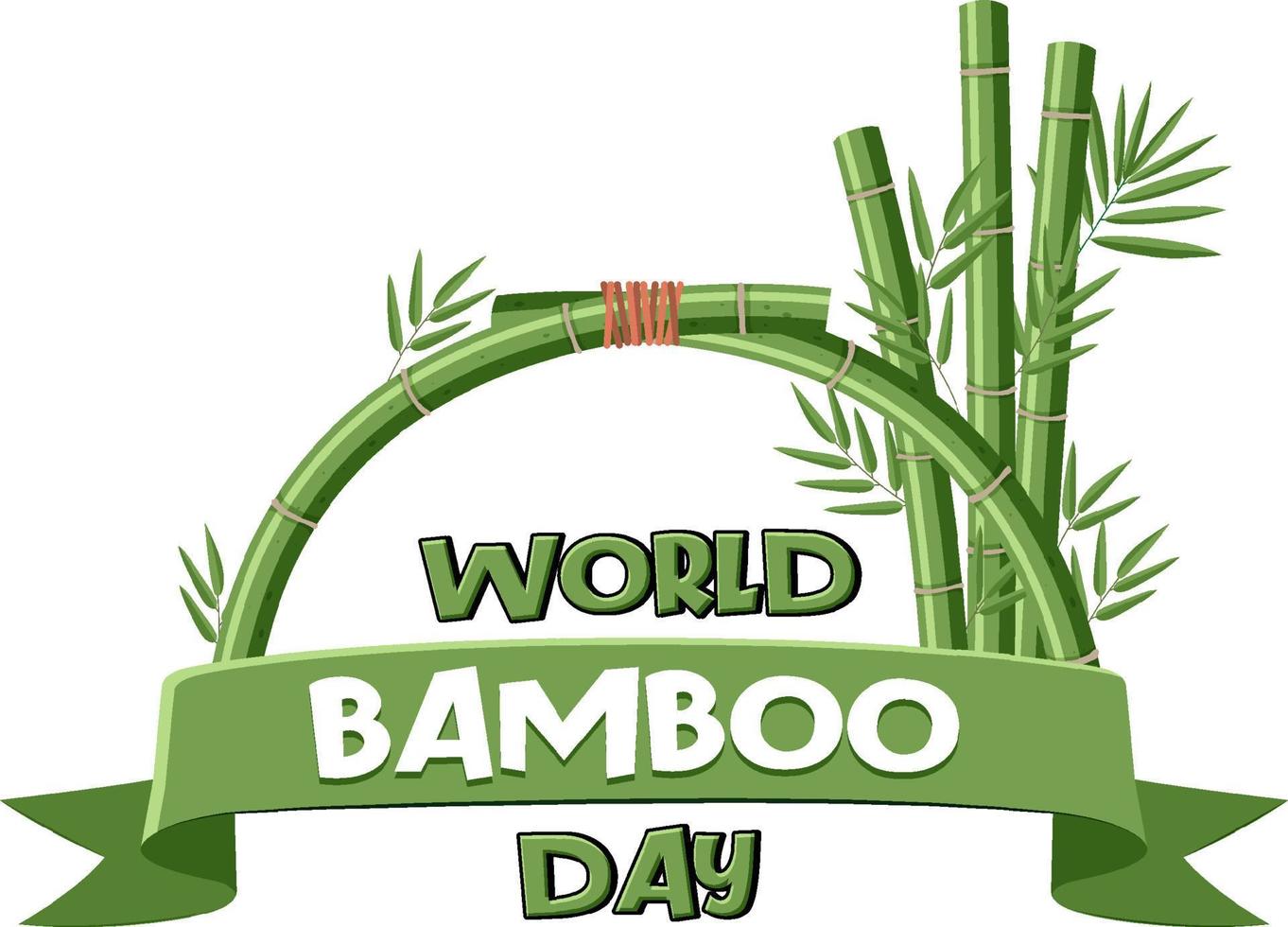 World Bamboo Day September 18 Banner Design vector