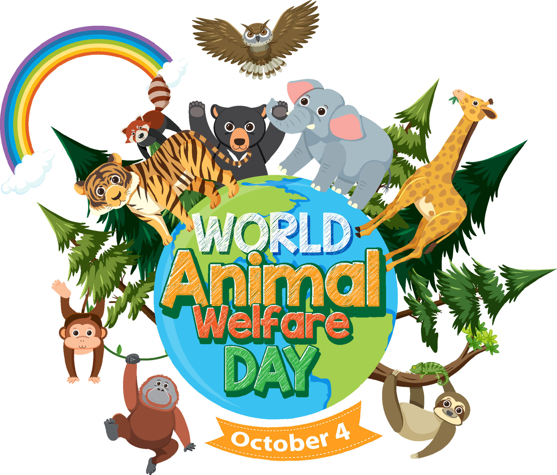 World Animal Welfare Day October 4 9202435 Vector Art at Vecteezy