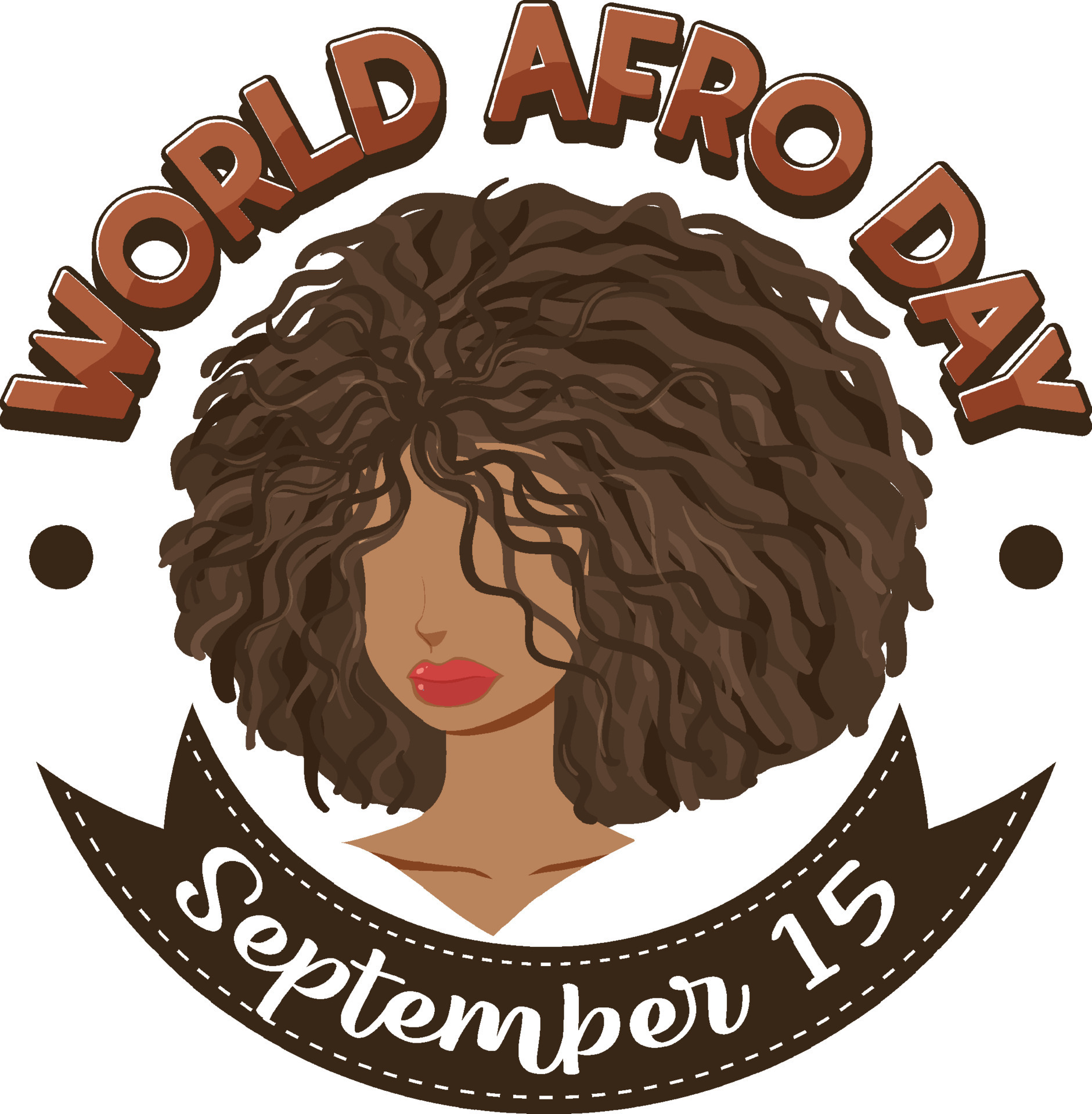 World Afro Day September 15 Banner Design 9202436 Vector Art at Vecteezy