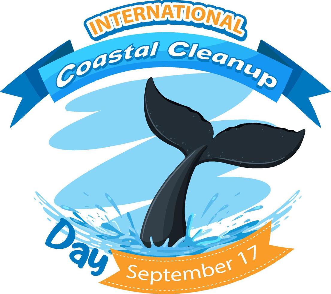 International Coastal Cleanup Day Poster vector