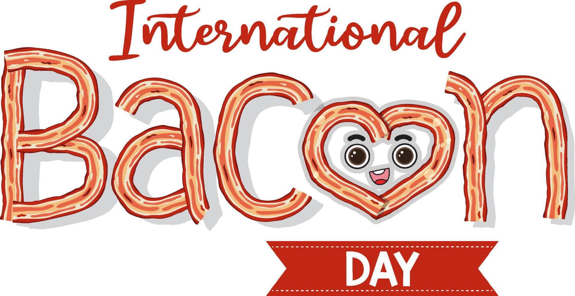 International bacon day banner 9202440 Vector Art at Vecteezy