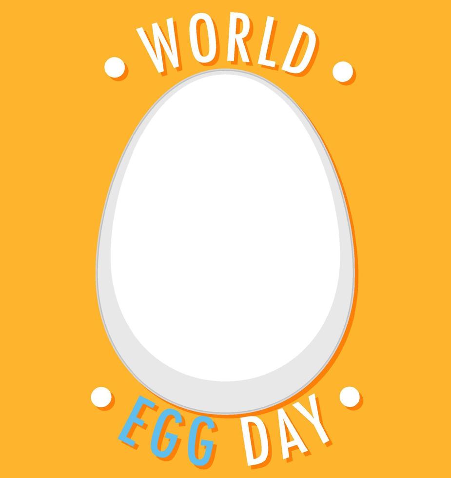 World Egg Day October 14 Banner Design vector